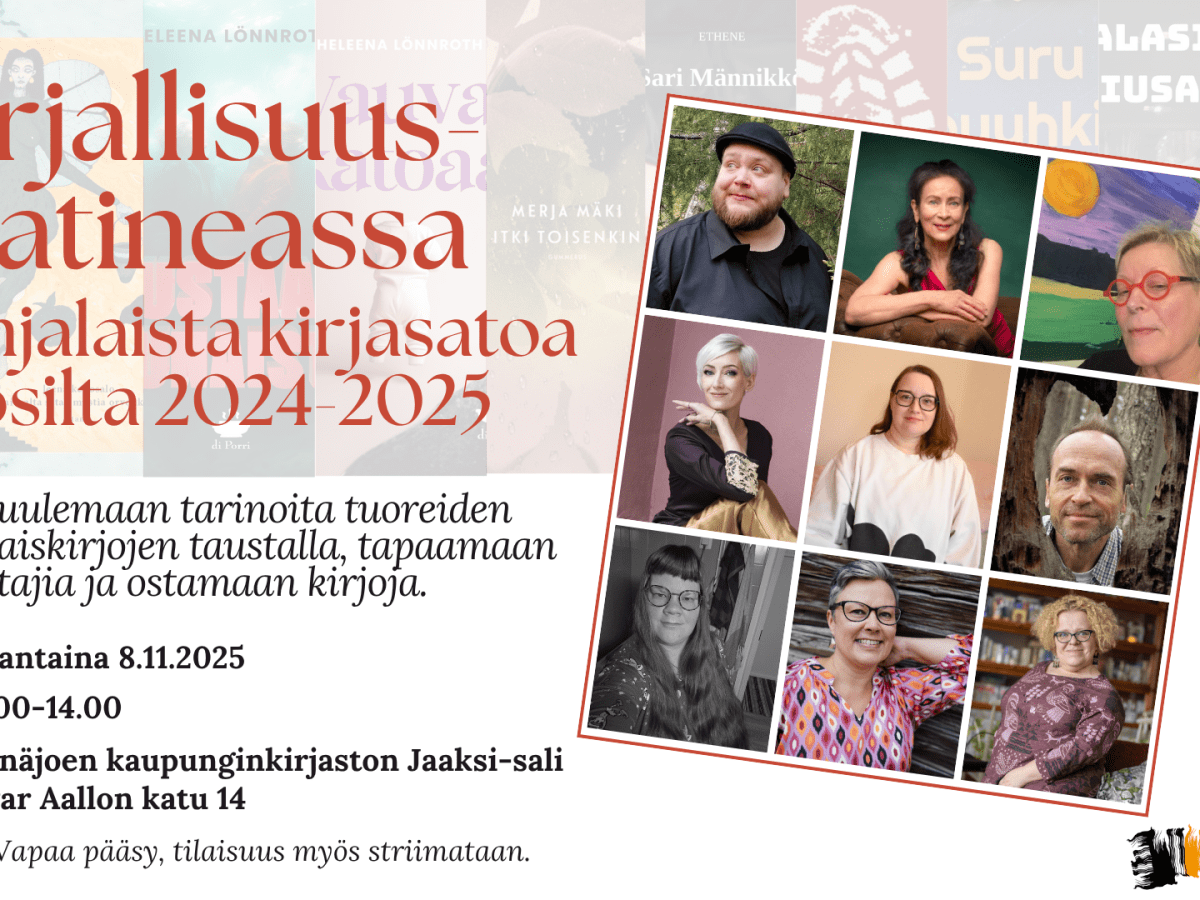 Kirjallisuusmatinea Seinäjoella 8.11.2025